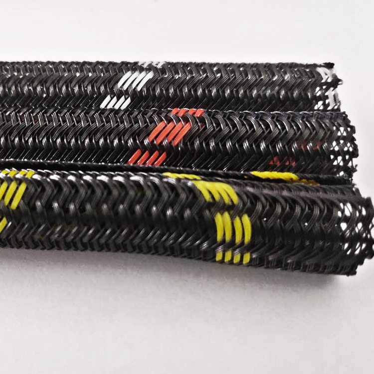 花紋式自卷式編織套管