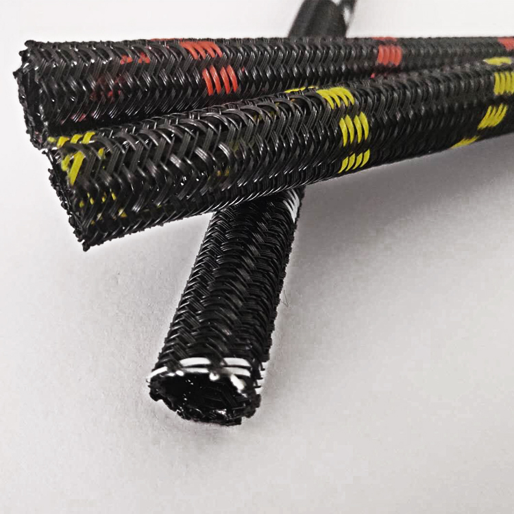 花紋式自卷式編織套管