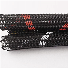 花紋式自卷式編織套管